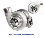 Emusa GT45 Billet Wheel Turbo 600HP+ Boost Universal T4/T66 3.5" V-band 1.05 A/r New. Price: $1290.58.