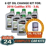 Fits: 2016 Cadillac Xts 3.6L 6,000 Mile Synthetic Oil & Filter Kit (5W-30) New. Price: $75.95.