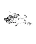 Genuine Mopar Charge Air Cooler Hose 68475638AA New. Price: $21.34.