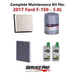 2017 Ford F-150 5.0L Complete Oil, Air & Cabin Filter Kit (5W-30) New. Price: $103.95.