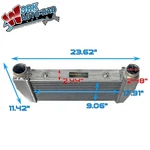 24"X11"X3.5 Universal Tube & Fin Top Mount Fmic Intercooler Turbocharge 2.5" I/o New. Price: $119.99.