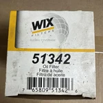 Wix 51342 Oil Filter New. Price: $7.00.