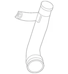 Genuine Nissan Turbocharger Inlet Hose 14460-BV80A New. Price: $212.48.
