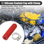 1 Set 6MM Id Silicone Coolant Cap With Clamp For Heater Bypass Red New. Price: $20.99.
