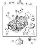 Genuine Mopar Air Intake Elbow 5192054AC New. Price: $45.31.