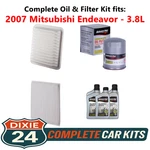 2007 Mitsubishi Endeavor 3.8L Complete Cabin, Air & Oil Filter Kit (5W-20) New. Price: $85.95.
