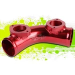 Universal 2.5" Type S/sr Bov 70 Degree Aluminum Adapter Twin Flange Pipe Red New. Price: $14.00.