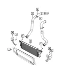 Genuine Mopar Charge Air Cooler Duct 68269546AA New. Price: $257.52.