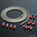 AN4 Stainless Braided Oil Fuel Line Fit For Hose End Adaptor Kit 5M Sliver New. Price: $68.49.