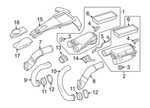 Genuine Oem Right Engine Air Intake Hose 2780940497 For Mercedes New. Price: $62.47.