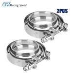 2PCS Inch 4" V-band Clamp Stainless Steel Flange Male-female For Exhaust Pipe New. Price: $29.99.