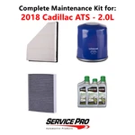 2018 Cadillac Ats 2.0L Complete Oil, Air & Cabin Filter Kit (5W-30) New. Price: $117.95.