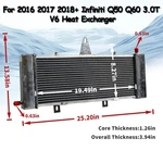 Heat Exchanger Fits 2016 2017 2018 + Infiniti Q50/Q60 3.0T Aluminum Intercooler New. Price: $279.00.