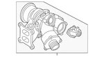Genuine Volkswagen Turbocharger 06K-145-874-T New. Price: $939.19.