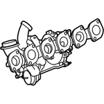 Genuine Mercedes-benz Oe Exhaust Gas Turbocharger 275-090-25-80-80 Remanufactured. Price: $5685.96.
