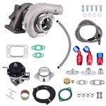T04E T3/T4 AR.57 74.2 400HP Stage Iii Turbocharger Oil Feed Drain Line+bov Kit New. Price: $190.99.