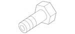 Genuine Volkswagen Oil Feed Tube Bolt N-021-071-9 New. Price: $21.27.