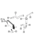 Genuine Mopar Charge Air Cooler Hose Lower 68205966AG New. Price: $329.52.
