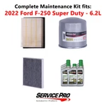 2022 Ford F-250 Super Duty 6.2L Complete Air, Oil & Cabin Filter Kit (5W-30) New. Price: $133.95.