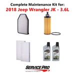 2018 Jeep Wrangler Jk 3.6L Complete Cabin, Air & Oil Filter Kit (5W-20) New. Price: $101.95.
