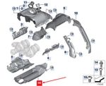 New Bmw X5 F15 Lower Turbocharger Heat Shield 11657577001 Genuine Neu. Price: $190.66.