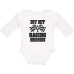 Inktastic My 1ST Racing Season Checkered Flags Long Sleeve Creeper Car Road Boy New. Price: $22.99.