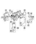 Genuine Mopar Turbocharger 05281541AJ New. Price: $1127.50.