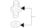 Genuine Volkswagen Return Line Union N-908-371-01 New. Price: $24.25.