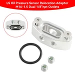 Billet Ls Twin Turbo Dual 90 Degree 1/8" Npt Oil Feed Line Adapter Plate New. Price: $15.71.