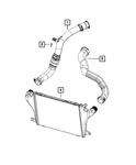 Genuine Mopar Charge Air Cooler Duct 68283407AC New. Price: $210.63.