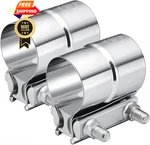 Evil Energy 2.0'' Exhaust Clamp, Lap Joint Band Inch, Stainless Steel New. Price: $32.99.