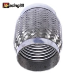 Emusa Universal 3.5 (3 1/2)'' 5.5" Long Flex Pipe Stainless Steel Double Braid New. Price: $20.98.