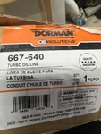 Dorman 667-640 Turbocharger Oil Feed And Return Line New. Price: $40.99.