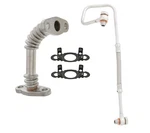 Set Of 2 Turbocharger Oil Lines + Gaskets For Land Rover Select Models New. Price: $259.90.