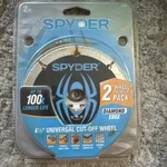 Spyder 4-1/2" Diamond Cutoff Wheels New( See Picture). Price: $9.99.