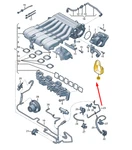Genuine Vw Touareg 7P MK2 Throttle Body Adapter Thermal Insulation 03H133105 Neu. Price: $64.63.