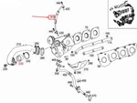 New Mercedes-benz W221 Right Turbocharger Oil Feed Line A2780902400 Genuine Neu. Price: $116.66.