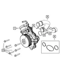 Genuine Mopar Coolant Inlet Tube 68211185AA New. Price: $444.60.