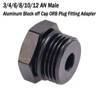 3/4/6/8/10/12 An Block Off Cap Orb Plug Fitting Adapter Male Aluminum Alloyworks New. Price: $13.99.