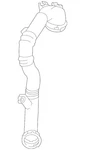 Genuine Nissan Turbocharger Inlet Hose 14460-BV80B New. Price: $413.83.