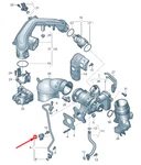 New Volkswagen T-roc A11 Turbocharger Feed Pipe Clamp 04E145807A Neu. Price: $34.58.