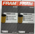 Lot Of 2 Fram Tough Guard TG9911 15K Mile Oil Filter For Volkswagen Vw And Audi New. Price: $14.00.