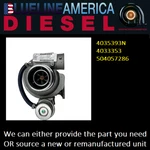 Fits Cnh Nef Engine New Holset HX25W Turbocharger 4035393N 4033353 504057286. Price: $539.00.