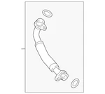 Genuine Audi Oil Line 06L-145-735-J New. Price: $80.19.