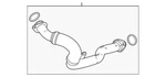 Genuine Mercedes-benz Oil Line 177-180-38-00-64 New. Price: $223.20.