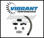 Vibrant 10282 Universal Oil Drain Kit For T3/T4 Turbo Setups (20" Long Line) New. Price: $98.99.