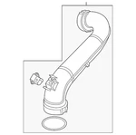 Genuine Volkswagen Inter-cooler Hose 04E-145-673-G New. Price: $221.34.