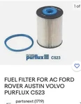 C523 Engine Fuel Filter Purflux New Oe Replacement. Price: $20.15.