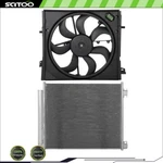 Car Ac Condenser And Cooling Fan Kit Fit For 2017 2018-2021 Nissan Rogue Sport New. Price: $105.37.