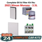 2023 Nissan Murano 3.5L Complete Cabin, Air & Oil Filter Kit (0W-20) New. Price: $82.95.